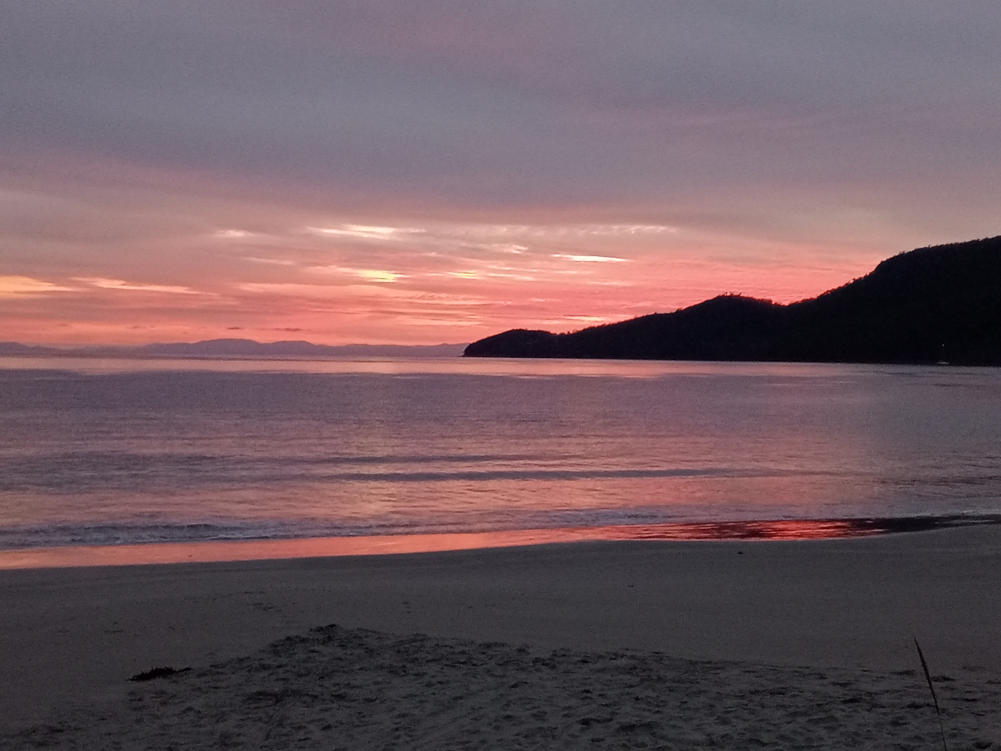 Bruny Island Tasmania sunrise, taken by Osteopath Kylie Rigby.